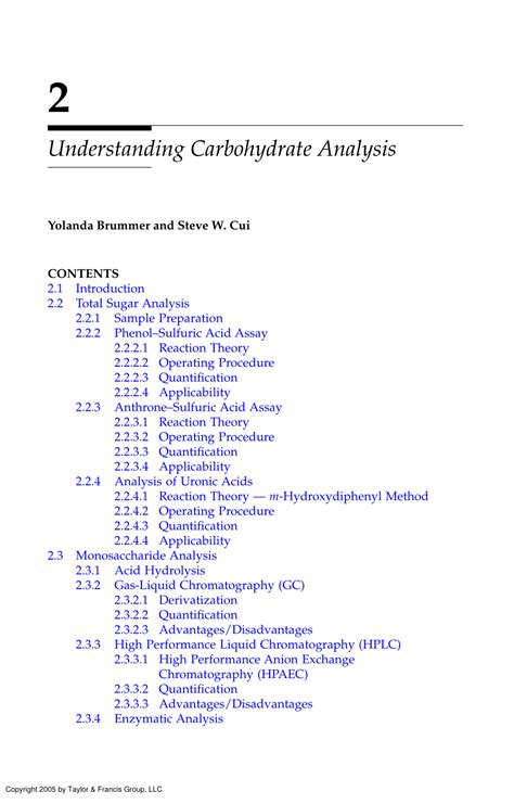 carbohydrate estimation by anthrone method|(PDF) Understanding Carbohydrate Analysis .